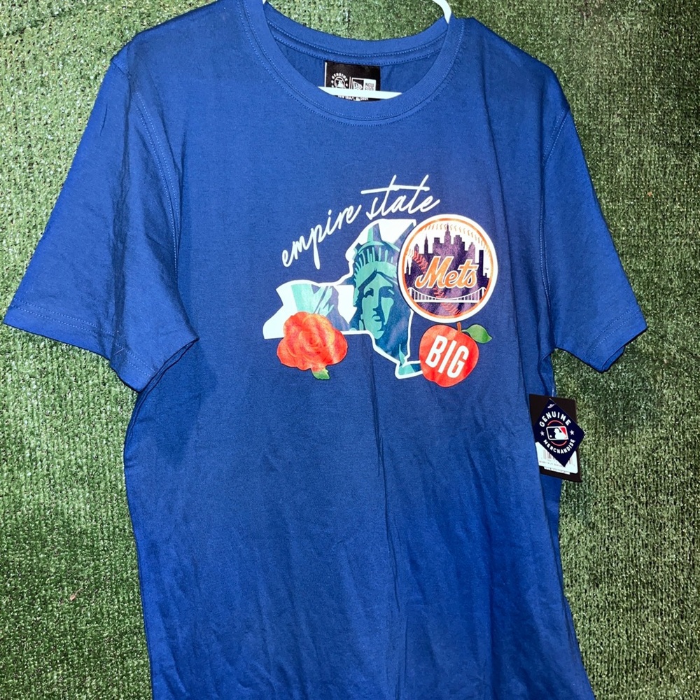 New York Mets Empire State Blue Shirt M MLB Baseball NYC